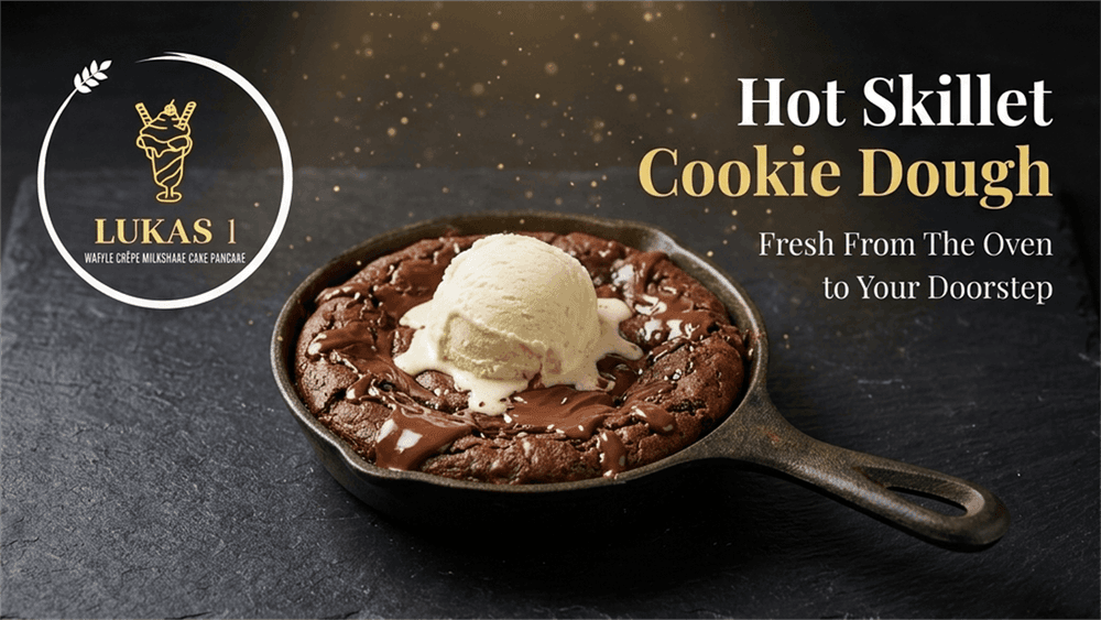 Gooey Hot Skillet Cookie Dough