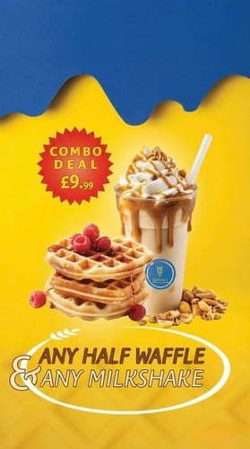 Any Waffle and Milkshake for £9.99